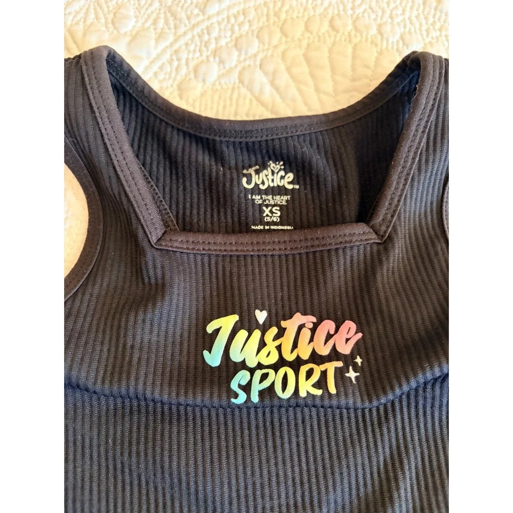 *4for$20 Mix&Match* Justice Sport Little Girls Ribbed Tank Top Size XS